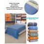 ETEHOMETEX ÇİFT KİŞİLİK %100 PAMUK HAVUZLU PİKE TAKIMI MAVİ 8696474232072